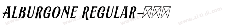 Alburgone Regular字体转换